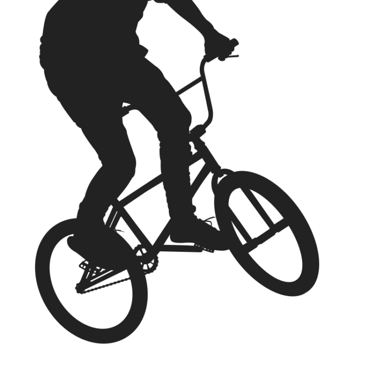 Illustration bmx boy city urban vector